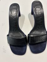 Loewe One-Strap Black Navy Mules Uk Size 3