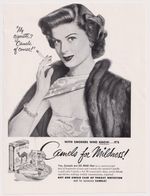 Vintage Camels Cigarettes Magazine Advert Beautiful Woman Smoking USA 1940s