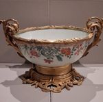 18th/19th Century Qianlong Bowl, French Ormulu Mounts, Rococco Style.