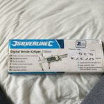 Silverline Digital Vernier Caliper 150mm with Case, 0.01mm Resolution (656592)