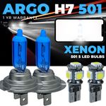 H7 Car Headlight Bulbs Halogen Px26d Xenon White 499 477 501 Led Side Light Bulb