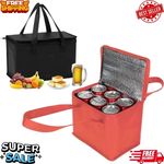 Portable Insulated Cooler Bag Large Folding Thermal Picnic Ice Pack Food Deliver
