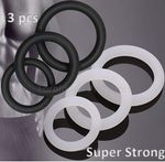3 x Silicone Cock Ring Delay Ejaculation Penis Erection 
