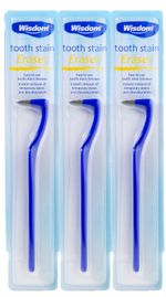 3x Wisdom Tooth Stain Eraser Remove Tea Coffee Cola Red Wine Foods Tobacco
