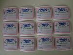 12 NEW OLD STOCK MOUNTAIN MIST EMBROIDERED/WOVEN QUILT HISTORY LABELS-1 PRICE