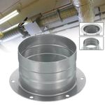 75-300mm Exhaust Duct Connector Flange Metal Air Vent Duct Flange  Kitchen