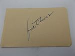 HAND SIGNED 5" x 3" AUTOGRAPH BOOK PAGE - VIC OLIVER - COMEDIAN & MUSICIAN