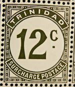 TRINIDAD AND TOBAGO 1947-61 SG D31a. 12c. POSTAGE DUE  -  MNH