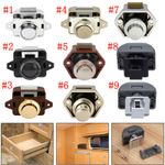 5-30x Push Button Catch Lock Drawer Cupboard Door Knob Latch Camper Van Caravan