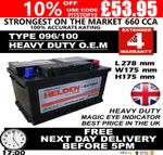 FORD TRANSIT DIESEL CAR BATTERY 096 100 12V HEAVY DUTY SEALED 2.0 2.4 TD TDCI ££