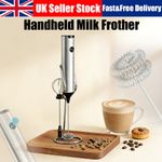 Handheld Milk Frother – , 2 Whisks, Stand, Easy Clean, Home Barista Essential UK