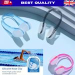 2pcs Silicone Nose Clip for Swimming Anti-Leak Design for Adults Training Use UK