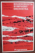 Symphony Orchestra programme Bournemouth Winter Gardens 1967