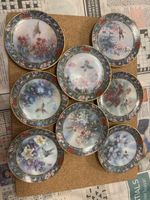 8 Bradford Editions Lena Liu Hummingbird Treasury Porcelain Plate Round 1994