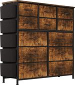 12 Drawers Modern Fabric Chest of Drawers Storage Organizer Bedroom Furniture UK