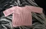 Hand Knitted   Acrylic Long Sleeve Button Cardigan