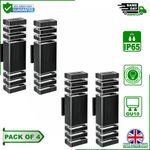 LED Up Down Outdoor Wall Light IP65 Black GU10 Porch Garage Lamp