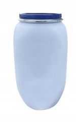 2 x 80 Litre Storage Barrel Water Tank Open Top Blue Plastic Drum