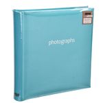 Blue Photo Album Slip In  4' x 6' 200 Holds With Memo Area Ideal gift -SM200BE