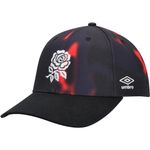 England Rugby Umbro Adult Warm Up Black Training Hat Cap - New