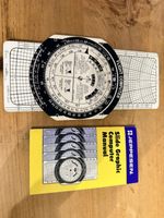 Jeppesen CR Flight Computer E6B + Manual 1989 Slide Graphic Navigation Computer