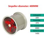 220V Explosion Proof Fan Blower Axial Fan Spray Booth Paint Fume Exhaust Fan