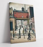 L.S. LOWRY, MAY DAY - FRAMED CANVAS WALL ARTWORK PICTURE PRINT