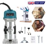 1200W Palm Router 1/4" Electric Hand Trimmer Wood Laminator Woodworking UK Plug