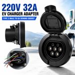 IEC62196-2 Type 2 EV Charging Socket Female Connector Fixed Mount Outlet