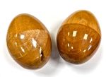 Wooden Shaky Eggs ( Egg Shakers) - Set of 2 - Great Sound - Fair Trade