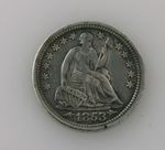 Half Dime Coin 1853 Arrows Extra Fine