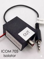 ICOM 705 miniature linear keyer, solid state interface  1 IN 1 OUT. With TX LED.
