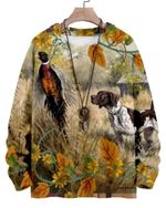 New German Shorthaired Pointer Hunt Puppy Dog Ladies Cotton Pullover Blouse  FS 