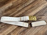 HOUSEHOLD CAVALRY SWORD BELT BRASS BUCKLE NO SLINGS MAX WAIST 39.5"