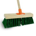 Charles Bentley 12" Green Brush Stiff PVC