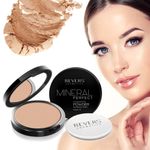 FOUNDATION PRESSED FACE MINERAL PERFECT POWDER COMPACT MATTE FINISH LongLasting