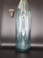 Vintage Wright & Co Birkenhead Aqua Glass Bottle with Tizer Stopper – Antique