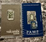 Platinum Bars Pamp Valcambi Suisse 4.5 GRAMS.999.5 Fine Sealed.