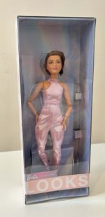 Barbie Signature Looks Doll Model  #22 –Pink Jumpsuit  – 2023 Mattel