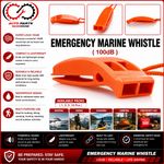 Loud 120db Emergency Lifeboat Signal Distress Whistle Survival Hiking Camping UK