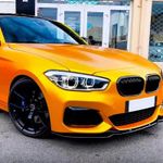 FOR BMW 1 SERIES F20 F21 M SPORT LCI 2015-2019 GLOSS BLACK FRONT SPLITTER LIP UK
