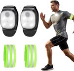2 Pack Clip on Torch, LED Running Lights Clip-On Lights for Runners, USB Recharg