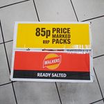 Walkers Ready Salted Crisps 85p Price Marked Packs Box, 32 x 32.5g