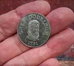 Vintage Coin. One Doubloon 1751.  1960s/70s Fantasy Token. Scarborough.