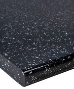Black Sparkle Strass Noir Gloss Laminate Kitchen Worktop 40mm - Cut to Size