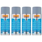 Hycote Grey Fast Drying Aerosol Spray Paint Primer Finish Excellent Cover x4