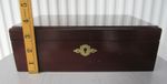 Vintage polished Wooden Jewellery Box with Lock and key