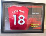 Manchester United Signed Casemiro #18 Red Home Shirt Only Framed Memorabilia