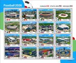 2026 07- CENTRAL AFRICA - FOOTBALL WORLD CUP 2026    16V  complet set  MNH **