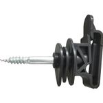 100 X ELECTRIC FENCE TAPE INSULATORS Free Screw In Tool 20mm 40mm Tape